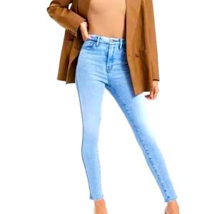 Good American GOOD CURVE SKINNY CROP | BLUE 480